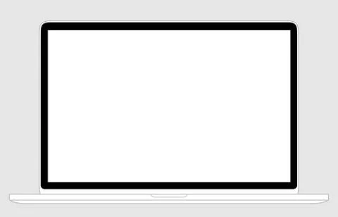 Notebook Wireframe Web Site Screen Display Grey Stock Illustration