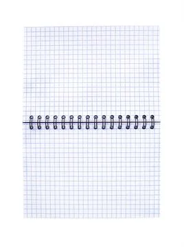 Notebook witch texture checkered sheet Stock Photos