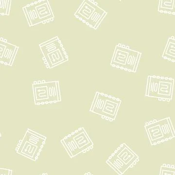 Notebook with work planning line seamless pattern Stock Illustration