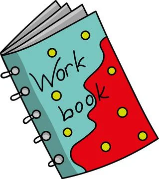 Notebook, workbook of a student or schoolchild Stock Illustration