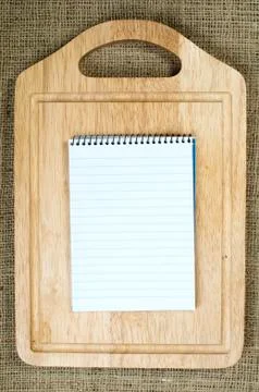 Notebook to write recipes Stock Photos