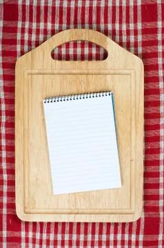 Notebook to write recipes Stock Photos