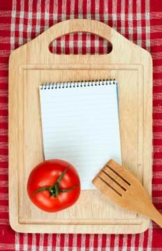 Notebook to write recipes Stock Photos
