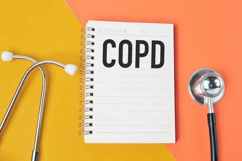 Notebook written with text COPD stands for Chronic Obstructive Pulmonary Dise Stock Photos