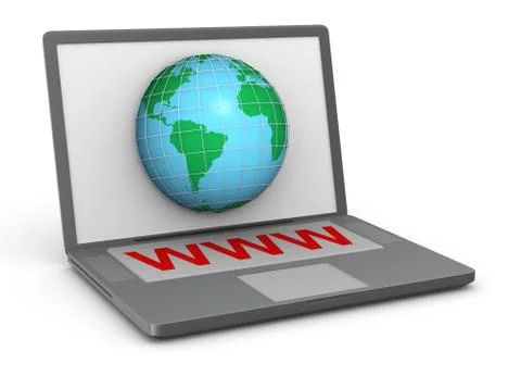 Notebook with www key イラスト素材