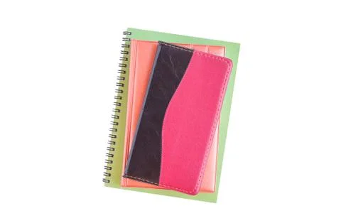 Notebooks isolated on white background Stock Photos