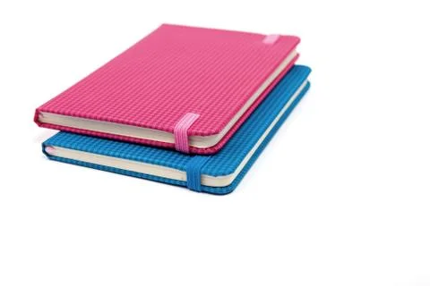 Notebooks isolated on white background Stock Photos