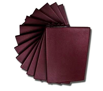 Notebooks overlapping  isolated on white background Foto stock