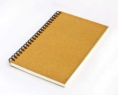 Notebooks with soft shadow on white background Stock Photos