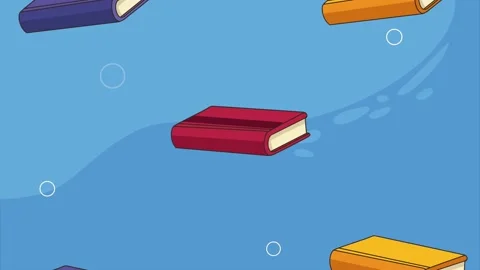 Notebooks supplies pattern educative animation 库存影片 205997860