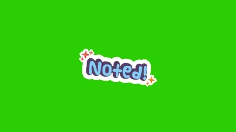 Noted On Green Screen Animation Effect 스톡 동영상 341448781