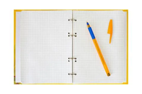 Notepad and pen Notepad and pen, isolated on white background Copyright: x... Stock Photos