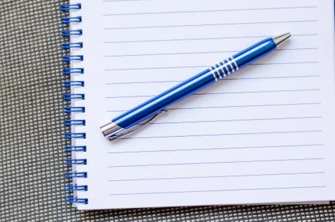 Notepad and Pen Stock Photos