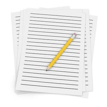 Notepad and pencil 스톡 일러스트
