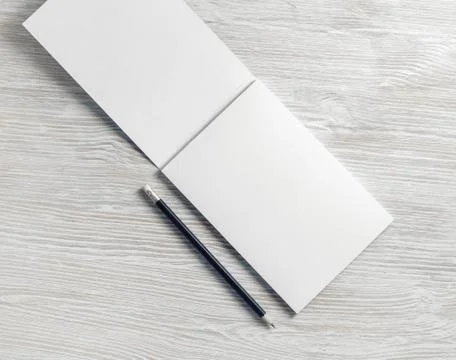 Notepad and pencil Stock Photos