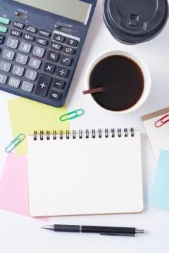 Notepad and sticky paper Stock Photos