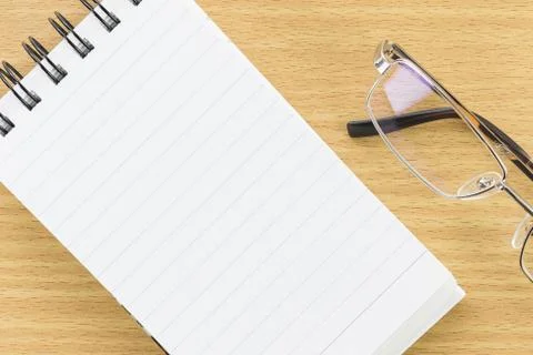 Notepad with blank page Stock Photos