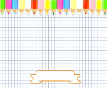 Notepad blank page vector illustration. Stock Illustration