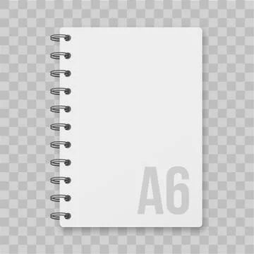Notepad blocknote vector isolated mockup Stock Illustration