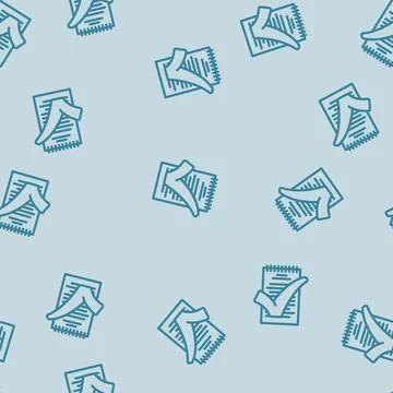 Notepad check mark line vector seamless pattern イラスト素材