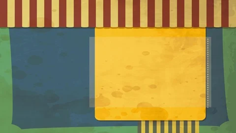 Notepad collection with a stained golden square for writing below old education Stock Footage 129715742
