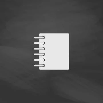 Notepad computer symbol Stock Illustration