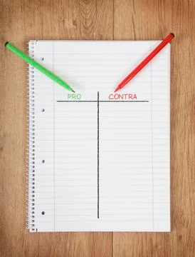 Notepad per contra Stock Photos