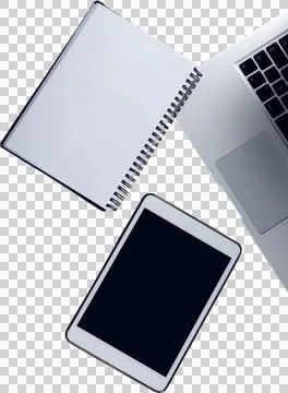 Notepad, digital tablet and laptop イラスト素材