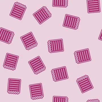 Notepad download file glyph seamless pattern Stock Illustration