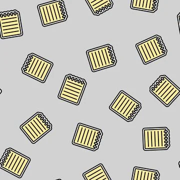 Notepad download file vector seamless pattern 스톡 일러스트