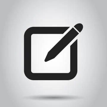 Notepad edit document with pencil icon. Vector illustration. Business concept 스톡 일러스트