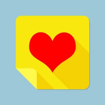 Notepad Heart Illustrazione stock