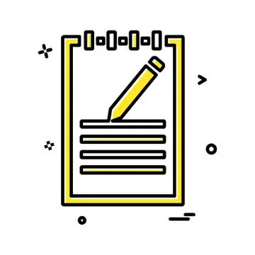 Notepad icon design vector Illustrazione stock