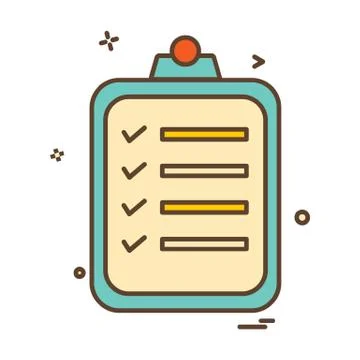 Notepad icon design vector 스톡 일러스트