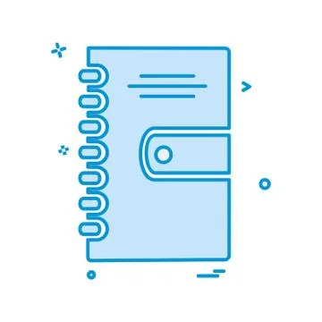 Notepad icon design vector Illustrazione stock