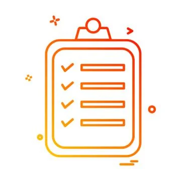 Notepad icon design vector イラスト素材