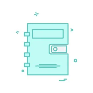 Notepad icon design vector Illustrazione stock