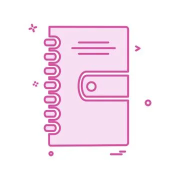 Notepad icon design vector Illustrazione stock