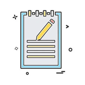 Notepad icon design vector イラスト素材