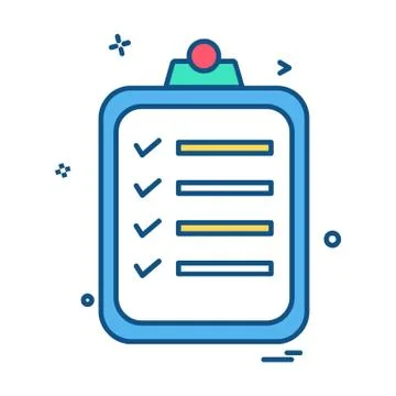 Notepad icon design vector Stock Illustration