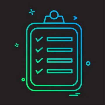 Notepad icon design vector 스톡 일러스트