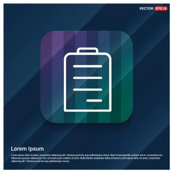 Notepad icon, flat design Stock Illustration