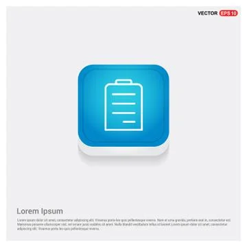 Notepad icon, flat design Stock Illustration