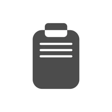 Notepad icon in a flat design isolated Stock Illustration