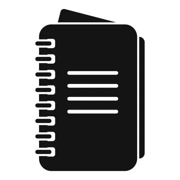Notepad icon simple vector. Note book 스톡 일러스트