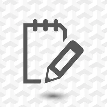 Notepad icon stock vector illustration flat design Illustrazione stock