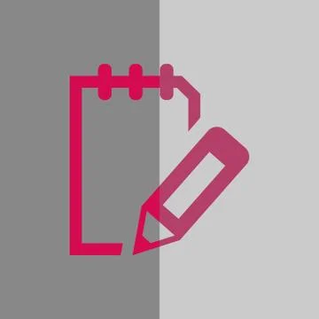 Notepad icon stock vector illustration flat design イラスト素材