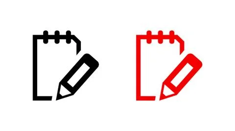 Notepad icon stock vector illustration flat design 스톡 일러스트
