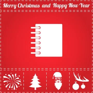 Notepad Icon Vector 스톡 일러스트