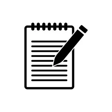 Notepad icon vector Stock Illustration
